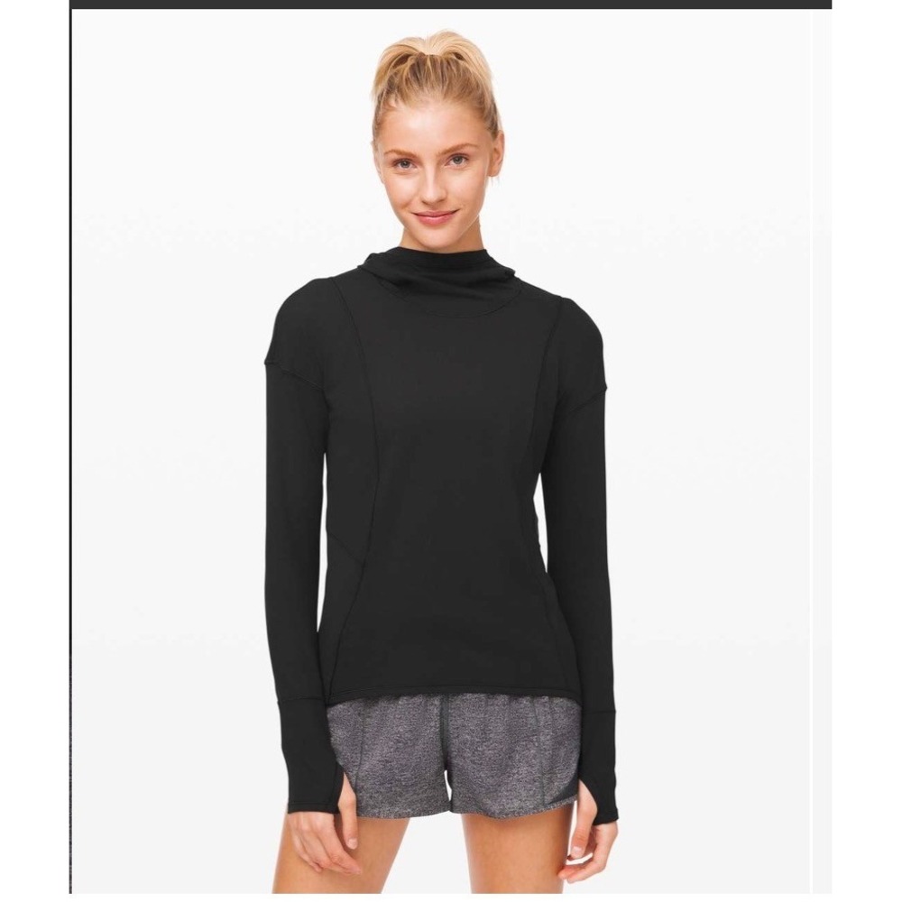 Lululemon ready to rulu Hoodie Black Running Pullover XS LW3CXGS